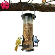JARRED Bird Feeder Transparent Cylindrical Pet Supplies Parrot Myna Plastic Bird Food Box