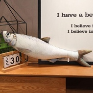 SHANLIN Simulation Fish Plush Pillow, Stuffed PP Cotton Cartoon Fish Plush Toy, Creative Grouper Lov