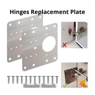 Stainless Steel Cabinet Door Hinge  Repair Plate hinges Pembaiki Plat Besi bracket Pintu Kabinet Dapur 不锈钢铰链修复固定片
