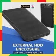External HDD Enclosure 2.5 Inch Type C to USB Type C 3.1 Case SSD
