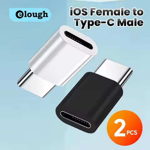 2PCS USB C To Lightning Adapter Lightning Female to Type C Male Converter High Speed Charging Connec