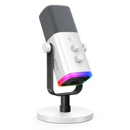 FIFINE | FIFINE USB/XLR Dynamic Microphone with Touch Mute ButtonHeadphone jackI/O Controlsfor PC PS