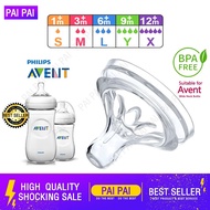 For Avent Puting Baby Susu Soft Teat Nipple For Avent Natural Bottle Replacement Feeding Silicone Teats BPA Free Lembut