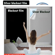 99.5 silver Blackout Window Film: 99.5% Light Blocking, Room Darkening  in width in stock 2days deli