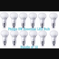 (Bundle of 12) Philips 5W Essential LED Bulb