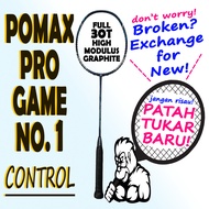 Pomax Pro Game No. 1 Badminton Racket 4U 28lbs (buy 1 free 5)