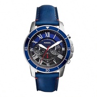 Fossil FS5373 Chronograp Blue Leather Strap Men's Watch