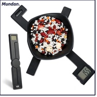 MUNDAN Folding Digital Kitchen Scale, Highly Accurate Foldable Food Scale, Portable LED Display Weig