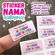 Waterproof Name Sticker WATERPROOF Name Sticker Sticker Sticker Name Sticker