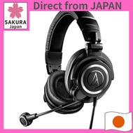 Audio-Technica wired headset with XLR condenser microphone and 3.5mm TRS headphone jack for streamer