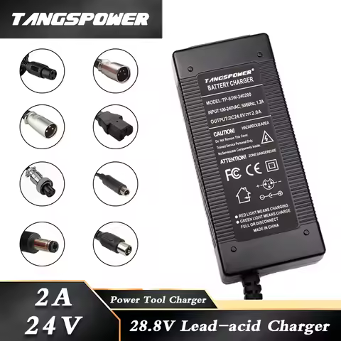 24V 2A Lead-acid Battery Charger For 28.8V Lead Acid Battery Pack Fast Charging Electric Bicycle Cha