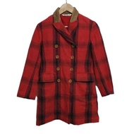 45rpm 45rpm& 45R Coat pm size 1 Plaid Red Women black Long sleeves Direct from Japan Secondhand