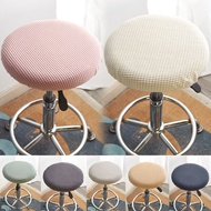 Home Hotel Stretch Elastic Slipcover Bar Stool Cover Round Chair Bar Chair Cover Round Chair Cover Solid Color Stool Case Sofa Covers  Slips