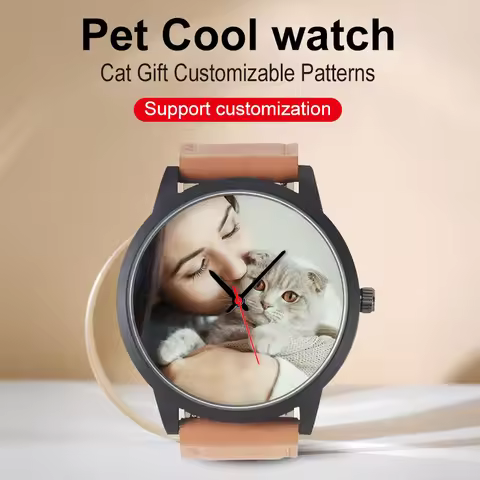 Personalized Watch New in Men's Watches Pet Cool Official Site Cat Gift Customizable Patterns Origin