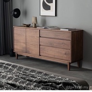 Solid Wood Black Walnut Dining Simple Japanese Color North American Nordic Storage Entrance Living R