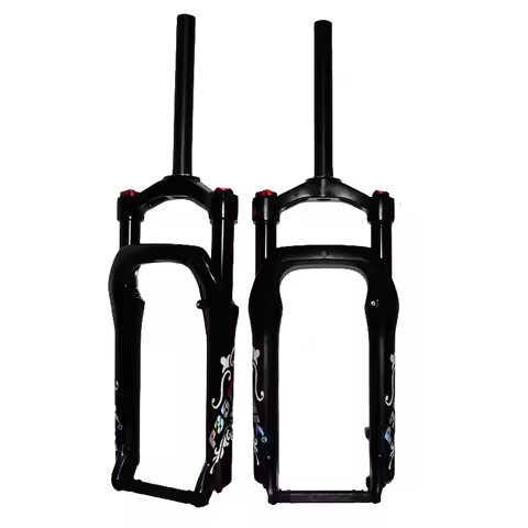Fatbike Fork Air Suspension 20x4.0 Tyre Disc Brake Strike 120mm Dropout 9x135mm Steering 1 1/8" 28.6