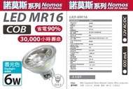 Gen-Master - 諾莫斯系列 MR16 LED 射燈 6W 冷白光 6000K
