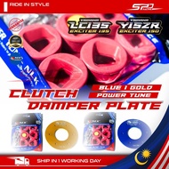 Clutch Damper Plate Alloy |Blue / Gold | Rebet Screw Set Rubber | NLK PERFORMANCE For YAMAHA Y15ZR V