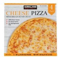 ( COSTCO 好市多 代購 ) Kirkland Signature 科克蘭 冷凍起司比薩 481公克 X 4入/組