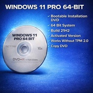 Window 11 Pro Dvd Disk For format & clean install window support 64bit operating system