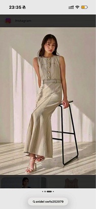 Snidel 牛仔魚尾連身裙