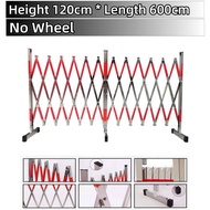 Stainless Steel Expandable Barrier Type Without Roller Safety Fence Barrier 3M 6M Telescopic Strolle