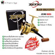 รอกสปิน Zero BG15 ของแท้ สีทอง Limited 2022 มาพร้อมแขนหมุนเกลียว น็อปแต่งทรงไม้สุดคลาสสิค ผ้าเบรก3ชั