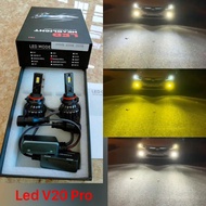 V20 Pro 3-color led headlight/cos/underbody light for cars, high-end H11/HB4(9006)/H8/H9/881 cars