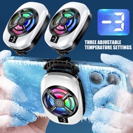 Universal Summer Dual Air Outlets Smartphone Cooler Three-level Temperature Adjustable Semiconductor