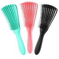 3 Pack Hair Detangler Brush for Afro America/African Textured 3a to 4c Kinky Wavy/Curly/Coily/Wet/Dr