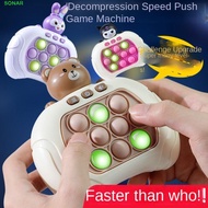 SONAR Push Game Pop Electronic, Nezha Kuromi Super Bubble Pop Light Game, Sensory Toy Hippo Pop Ligh