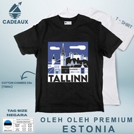 ESTONIA 5 SOUVENIR T-Shirt Cotton Combed 24s SOUVENIR PREMIUM GIFT