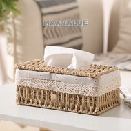 SG Stock Maxvaluesg® Rattan Tissue Box Woven Tissue Holders