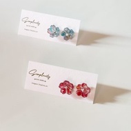 Simplicity | 琥珀糖 花形 耳環 Earrings