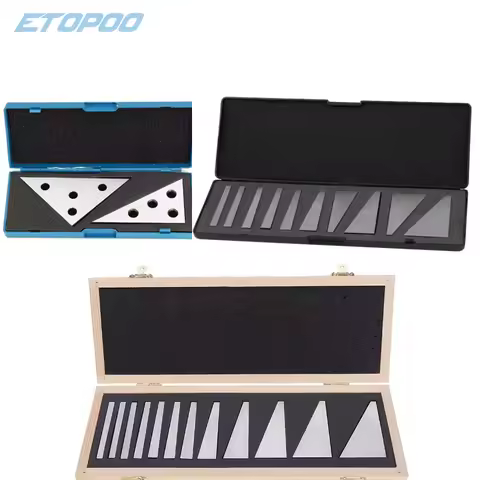 10Pcs 1-30 Degree Precision Ground Durable Angle Block Set 2pcs Angle Block For Lathes Milling Machi