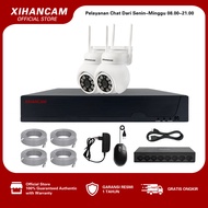 XIHANCAM Paket CCTV 8 Channel 8 Kamera Full HD 1080P Komplit Tinggal Pasang Kit Paket NVR CCTV 8CH