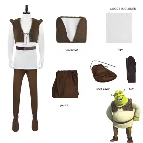 Monster Shrek cosplay, Shrek movie and television cosplay, Halloween cosplay costume, stage performa