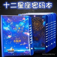 Twelve Constellation Locked Password Notebook Diary Book Wholesale Student Reward Stationery Primary