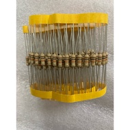 Combo 100c Resistor ohm, 1/2W. copper pin