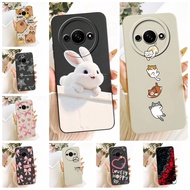 For Redmi A3 Case Cute Cat Luxury Fashion Love Funny Painted Shockproof Silicon Casing 23129RN51X 23