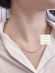 18k金蛇骨幼頸鏈