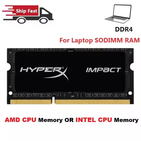 HyperX Fury LAPTOP Memory DDR4 SODIMM RAM For Intel CPU Or AMD CPU 4GB 8GB 16GB 2400MHz 2666 3200MHz