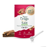 Pure Origin Turkish Mulethi Face & Hair Pack Powder to Boosts Natural Glow (100g)