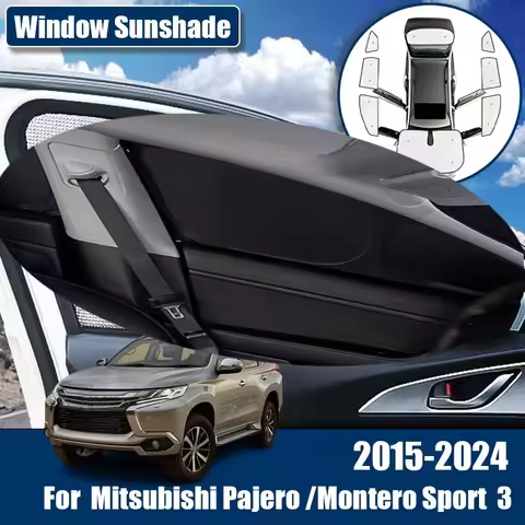 Car Sunshade For Mitsubishi Pajero Sport 3 Accessories Shogun Montero Sport 2015-2024 Windshield Vis