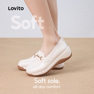 Lovito Casual Lightweight Boat Shoes for Women LFAS4002 Lovito Kasut Bot Ringan Kasual untuk Wanita 
