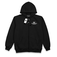 PUTIH Distro 3c C4rdinal Casual Premium Text White Zipper Hoodie Jacket for Men and Women/ Can Pay a