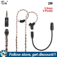สายหูฟังโทรศัพท์ TRN RedChain Plus พร้อมไมโครโฟนที่ถอดแยกออกได้1.2M/2M มีความสะดวกสบายในการสวมใส่การ