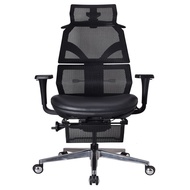 [特價]艾索人體工學椅 電腦椅 ESCL-A77 黑 皮座椅