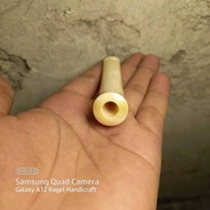 pipa once iga duyung asli panjang 8.cm  model bulat pipih