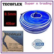 TECOFLEX SPAYER HOSE 8.5MM X100M/W.P 40BAR / B.P 160 BAR / MATERIAL FROM KOREA/sprayer hose/hose rac
